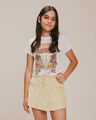 Falda Tableada Bolsillos Cargo,BEIGE